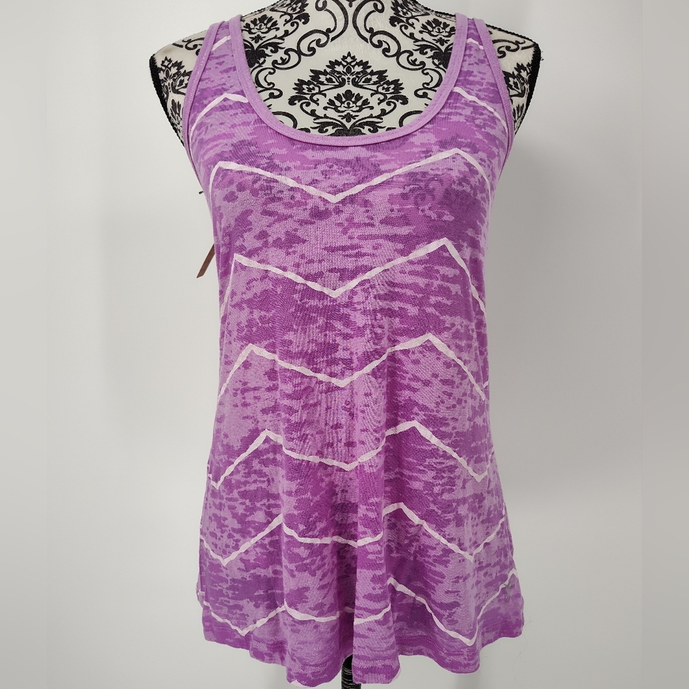 Old Navy Active Lavender Chevron Racer Back Tank Top Size Women's Medium